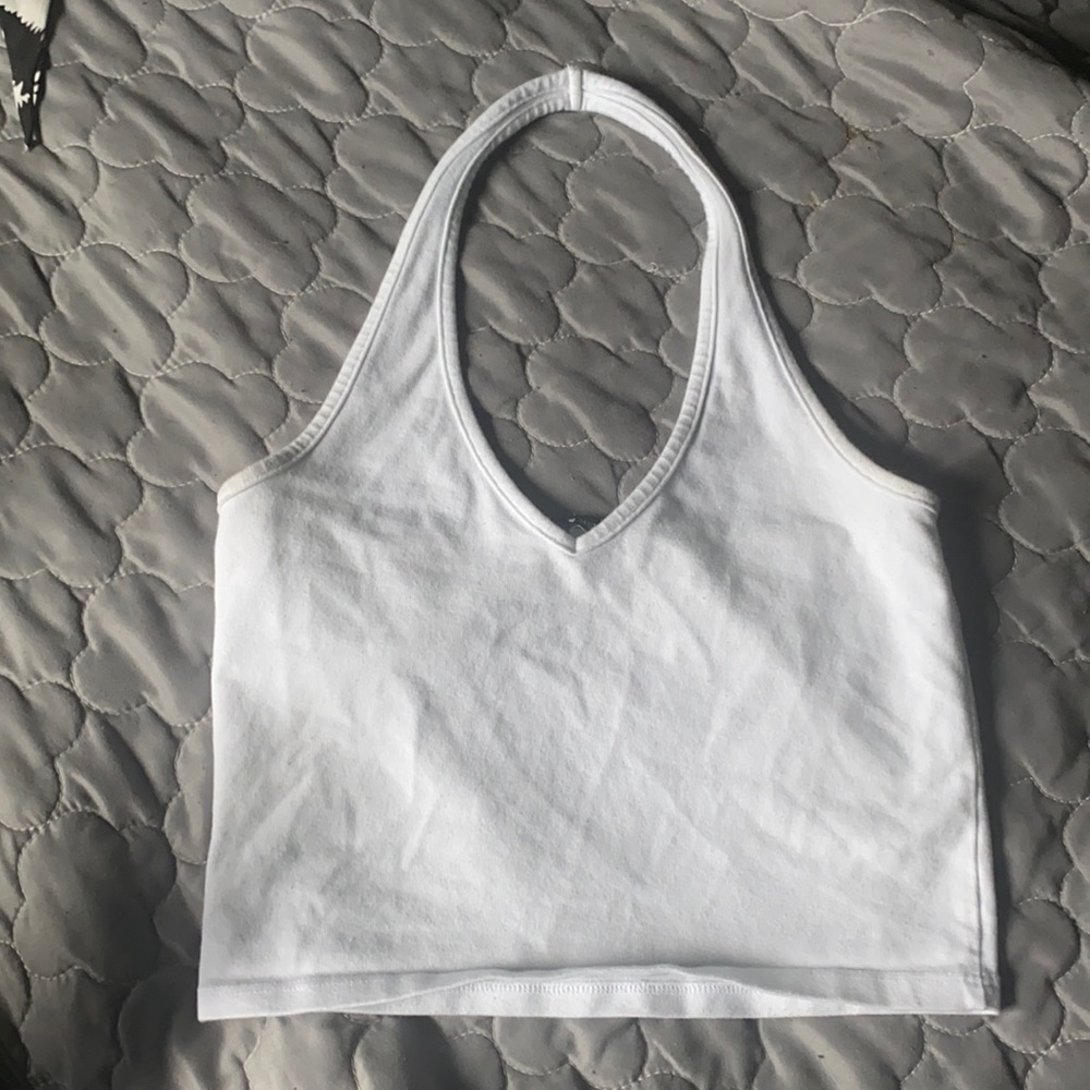white halter top